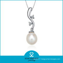 OEM Accepted Pearl 925 Sterling Silver Pendant in Stock (N-0156)